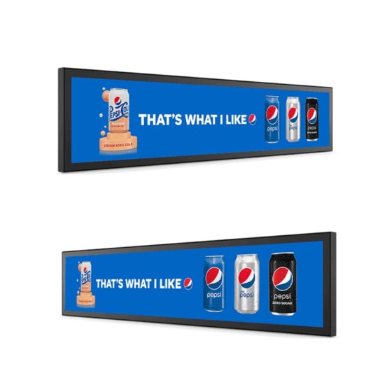 34 Inch Retail Bar Lcd Display for Supermarket Shelf